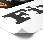 Poster Camion d'incendie rouge sur mesure pour enfant (Coin)