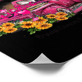 Poster Camion En Octobre Nous Portons Pink Breast Cancer (Coin)