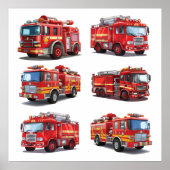Poster Camion feu rouge (Devant)