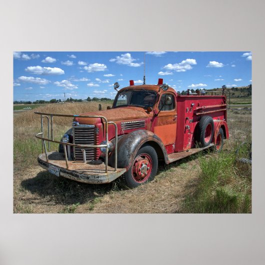 Poster CAMION INTERNATIONAL D'INCENDIE DE HARVESTER c. 19 (Devant)
