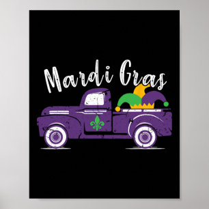 Poster Camion Mardi Gras - Amusant cadeau Mardi Gras