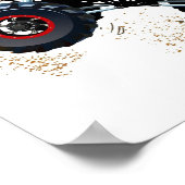 Poster Camion Monster de dessin (Coin)