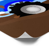 Poster Camion Monster Muddy Personnalisé (Coin)