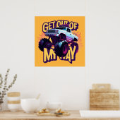 Poster Camion Monster Sortez de mon chemin (Cuisine)