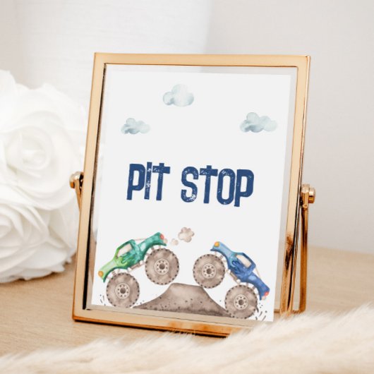 Poster Camion Monster Stop Pit