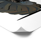 Poster Camion monstre de dessin animé (Coin)