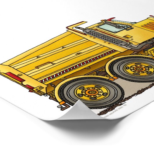 Poster Camion-pompe routier (Coin)