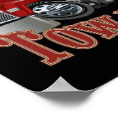 Poster Camion remorque de dessin (Coin)