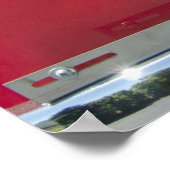 Poster camion rétro rouge avec dés (Coin)