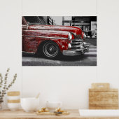 Poster Camion rouge rustique photo (Cuisine)