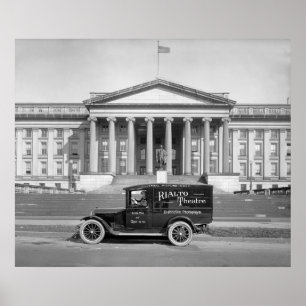 Poster Camionnette de théâtre de Rialto : les années 1920