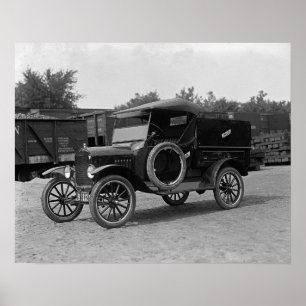 Poster Camionnette Ford Modèle T, 1925. Photo ancienne