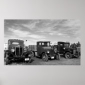 Poster Camions anciens (Devant)