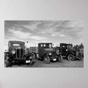 Poster Camions antiques