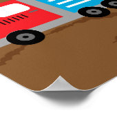 Poster Camions de construction pour enfants (Coin)