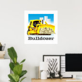 Poster Camions de construction pour enfants géants - Bull (Bureau à domicile)