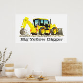 Poster Camions de construction sur mesure pour enfants -  (Cuisine)
