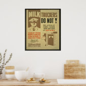 Poster Camions de lait (Cuisine)