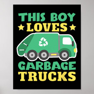 Poster Camions Trash Toddler Garge Camion Enfants