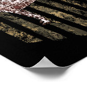 Poster Camo American Flag German Shorthred Pointer 4th (Coin)