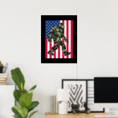 Poster Camo Bigfoot Sasquatch (Bureau à domicile)