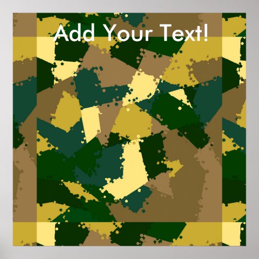 Poster Camo de la Jungle d'or (Devant)