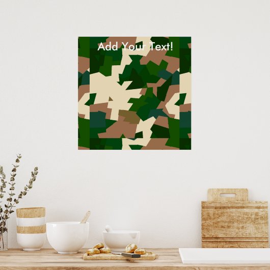 Poster Camo de toundra sèche (Cuisine)