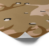 Poster Camo du désert (Coin)