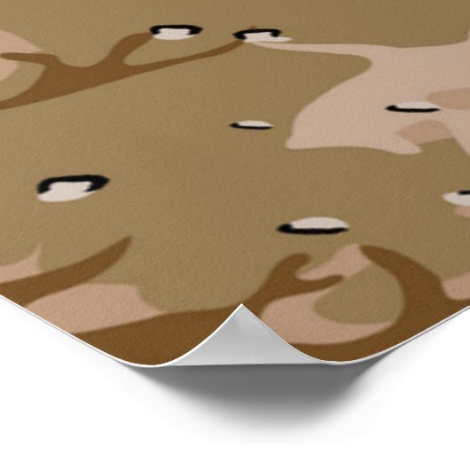 Poster Camo du désert (Coin)