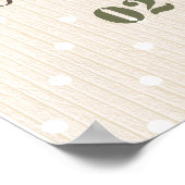 Poster Camo Heart Drive By Baby Shower Sign (Coin)