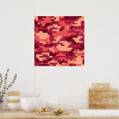 POSTER CAMO NUMÉRIQUE DÉSERT MARTIAN / CAMOUFLAGE (Cuisine)