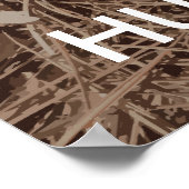 Poster Camo pour rester calme et aller à la chasse (Coin)