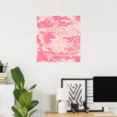 Poster Camo rose - Camo féminin (Bureau à domicile)
