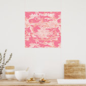 Poster Camo rose Manly (Cuisine)