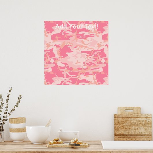Poster Camo rose Manly (Cuisine)