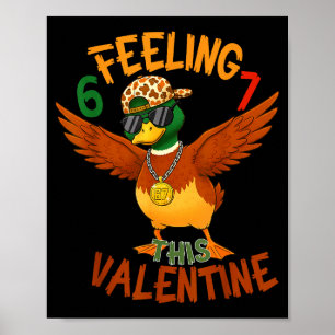 Poster Camo Six Seven Bruh Saint-Valentin 67 Chasse au ca