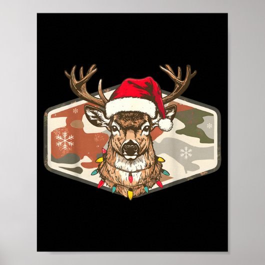 Poster Camo Southern Local Boy Christmas Deer Hunting Xma (Devant)