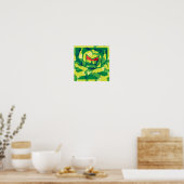 Poster Camo Swede en vert (Cuisine)