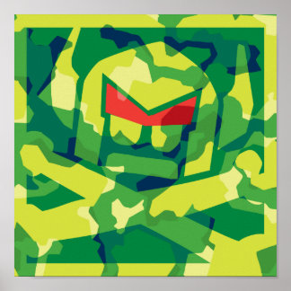 Poster Camo Swede en vert