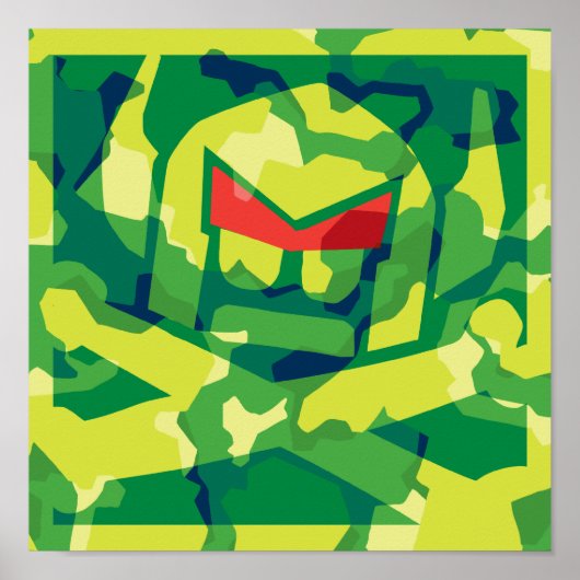 Poster Camo Swede en vert (Devant)