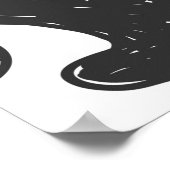 Poster camouflage abstrait style doodé, noir (Coin)