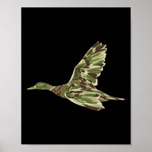 Poster Camouflage Camouflage Camo Camo Chasse de canard C