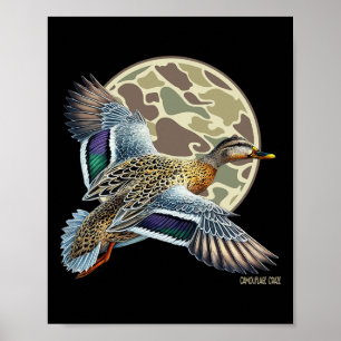 Poster Camouflage Camouflage Camo Chasse de canard C