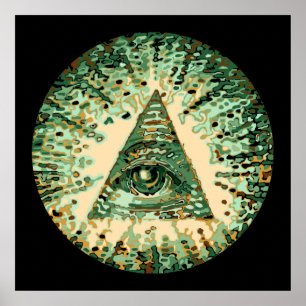 Poster Camouflage cool et unique Illuminati