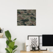 Poster Camouflage de l'armée en vert et en Brown (Bureau à domicile)