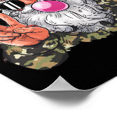 Poster Camouflage de Noël amusant Camo Père Noël Hello Hu (Coin)