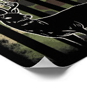 Poster Camouflage Drapeau Américain Pêche Chasse Hunter D (Coin)