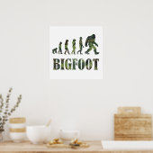 Poster Camouflage en détresse Bigfoot Evolution (Cuisine)