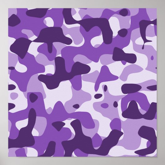 Poster Camouflage pourpre (Devant)