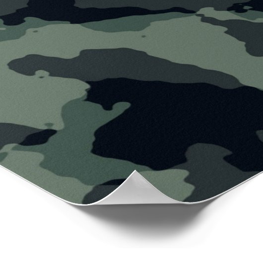 Poster Camouflage texture militaire (Coin)